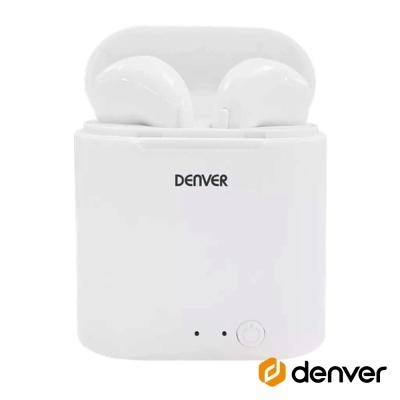 Auriculares Bluetooth 5.0 C Mic Dock Carregamento QI DENVER