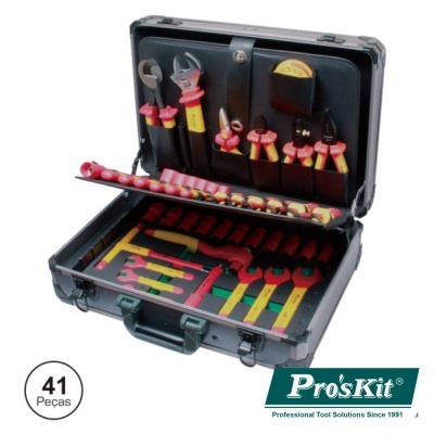 MALA FERRAMENTAS PROFISSIONAL 41 PEÇAS ALTA TENSÃO PROSKIT