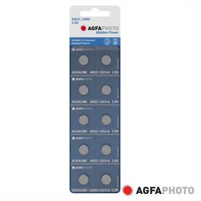 Pilha Botão Alcalina AG13 1.5V 1x Blister AGFAPHOTO