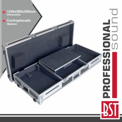 MALA TRANSPORTE DJ P 2 LEITORES CONTRAPLACADO RODAS BST