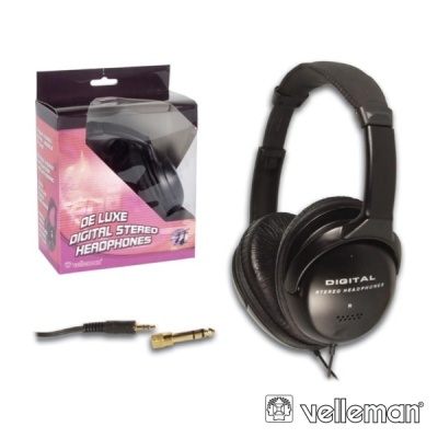 AUSCULTADORES STEREO DELUXE DIGITAL VELLEMAN