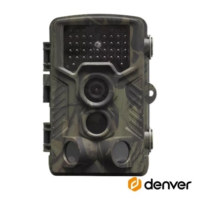 Câmara de vigilância camuflada com lentes e sensores da marca denver