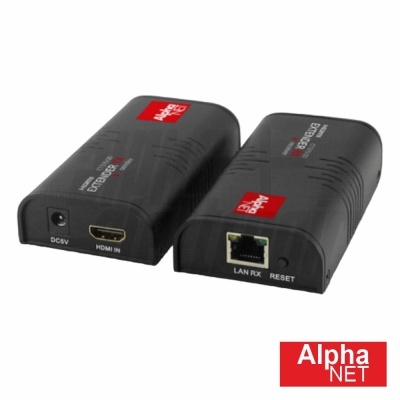Extensor de Sinal HDMI Via RJ45 CAT6 Full HD 120m ALPHANET