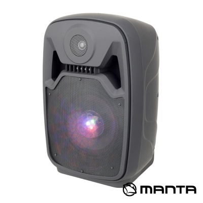 Coluna Amplificada 8" USBBTSDAUXFM RGB MANTA