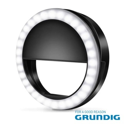 Anel de Luz P Telemóvel Universal Preto GRUNDIG