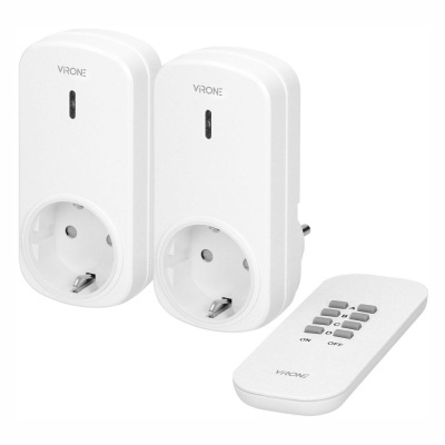 Conjunto 2 Tomadas Elétricas C Comando S Fios VIRONE