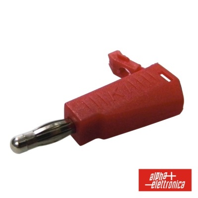 FICHA BANANA PROFISSIONAL 4MM VERMELHA