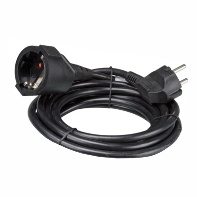 Cabo Extensão Tomada Elétrica C 1 Saída 3m 3x1.5mm Preto