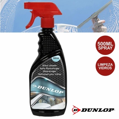 SPRAY DE 500ML LIMPEZA VIDROS DUNLOP