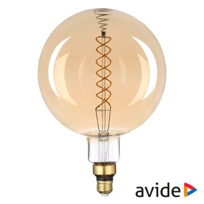 Lâmpada E27 8W 230V Filamento 2400K 500lm Amber AVIDE