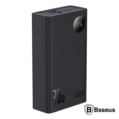 Powerbank 20000mAh PD QC 30W Preto Adaman2 BASEUS