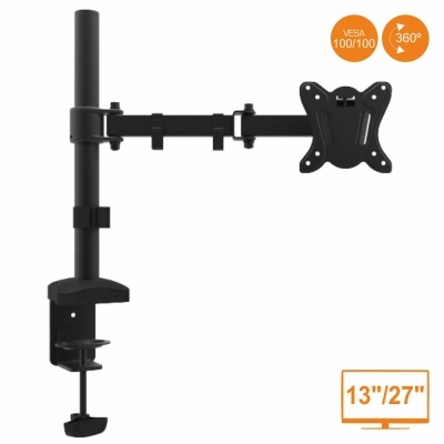 Suporte de monitor articulado preto