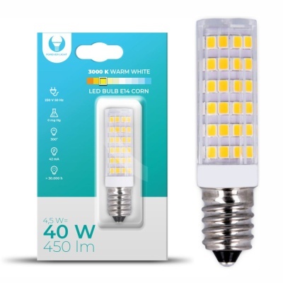 Lâmpada E14 4.5W 230V Corn 3000K 450lm