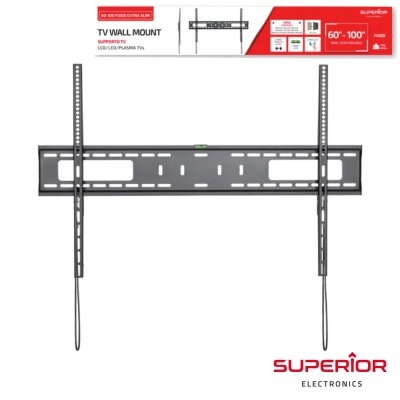 Suporte de parede preto para TV da SUPERIOR ELECTRONICS