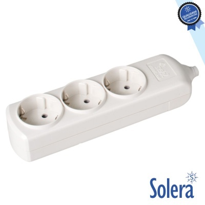 TOMADA ELÉTRICA C 3 SAÍDAS SCHUKO SOLERA