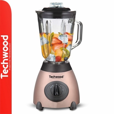 Liquidificador 500W 1.5L C Jarro de Vidro TECHWOOD