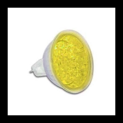 LÂMPADA MR16 12V 18 LEDS AMARELA VELLEMAN