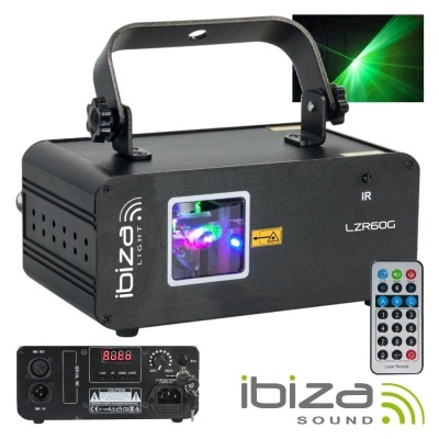 LASER 60MW VERDE DMX MIC IBIZA