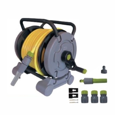 Mangueira de Jardim 15m C Enrolador Manual E Acessórios