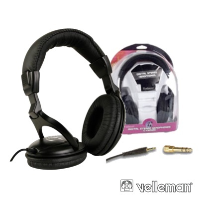 AUSCULTADORES STEREO DELUXE DIGITAL VELLEMAN