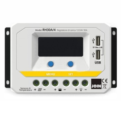 REGULADOR PAINEL FOTOVOLTÁICO 30A C 2XUSB 12-24V JOIN
