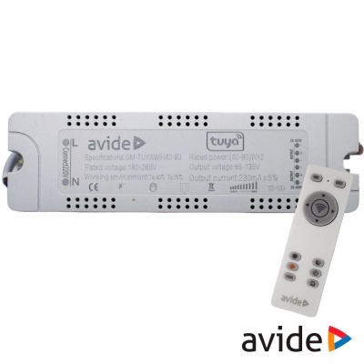 Dispositivo controlador de luz branco Avide com controlo remoto