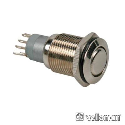 INTERRUPTOR REDONDO DE METAL DPDT 2NA 2NC