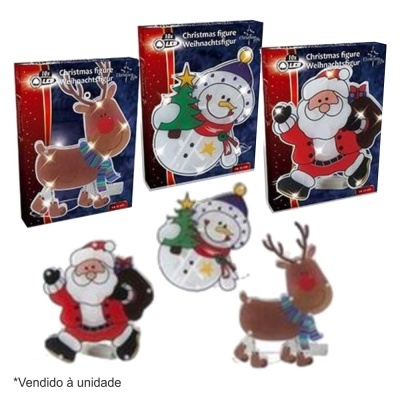 FIGURAS DE NATAL C LUZ 10 LEDS