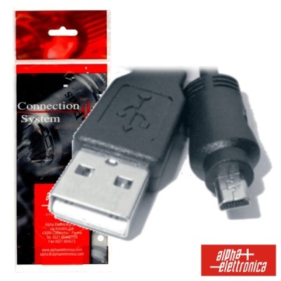 CABO USB-A 2.0 MACHO  MINI USB-B 4P MACHO 1.8M POLYBAG