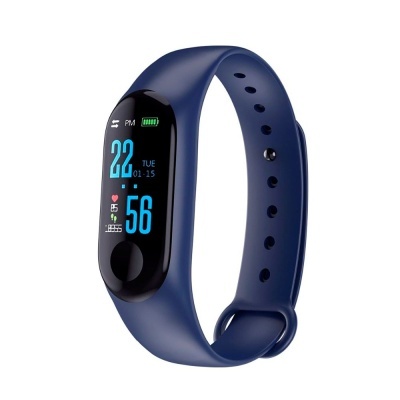 Smartband Multifunções Monitor Cardíaco Android IOS Azul
