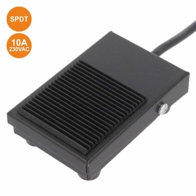 INTERRUPTOR DE PÉ 10A 250V SPDT IP50 PRETO