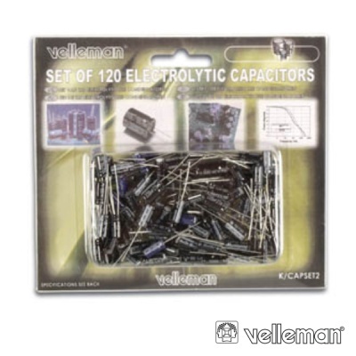 CONJUNTO DE 120 CONDENSADORES ELECTROLITICOS
