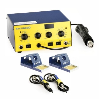 Estação de Soldar E Dessoldar SMD Ar Quente 3 Em 1 550W BAKU