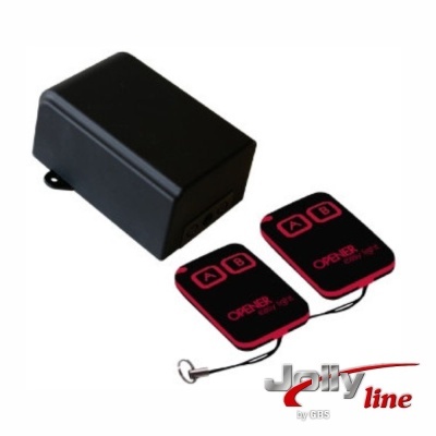 Controlador de portão automático com duas unidades remotas e caixa preta