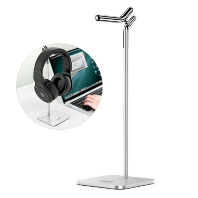 Suporte P Auscultadores Prateado