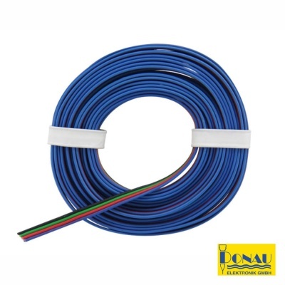 Cabo p Fita de LED RGB 4 Condutores 4x0.25 5m DONAU