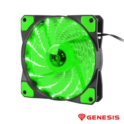Cooler HYDRON 120 120mm Verde GENESIS