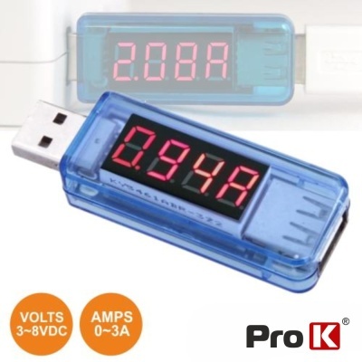 TESTADOR USB 3-8V PROK