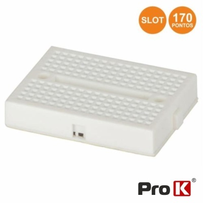 Protoboard branca com 170 pontos e marca Pro K