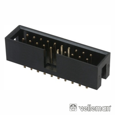 FICHA CONECTORA MACHO P CI RECTO 2.54MM 20P VELLEMAN