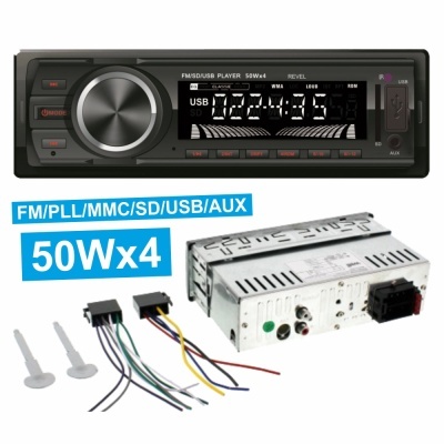 AUTO-RÁDIO MP3 WMA 50Wx4 C FMPLLMMCSDUSB