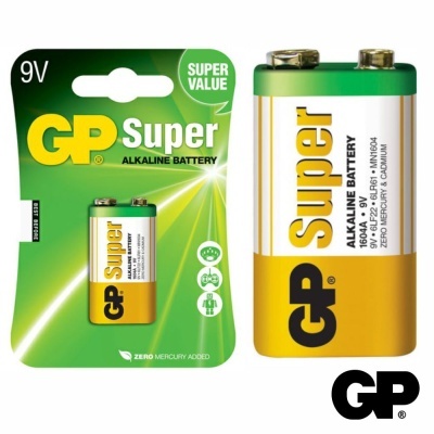 PILHA SUPER ALCALINA 9V6LR61 BLISTER GP