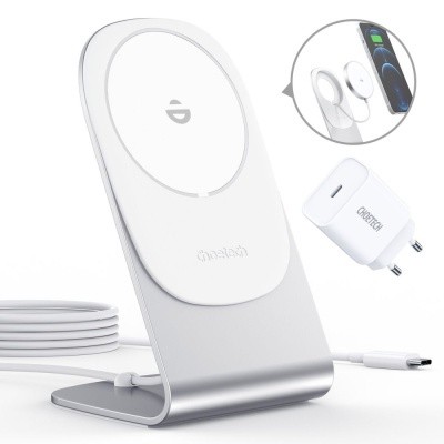 Carregador Por Indução QI 15W C Suporte E Transformador PD