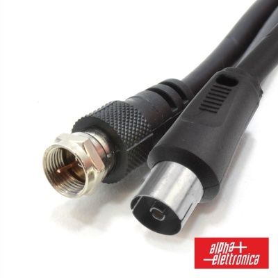 Cabo F Macho  Coaxial 9.5mm Macho 1m ALPHA