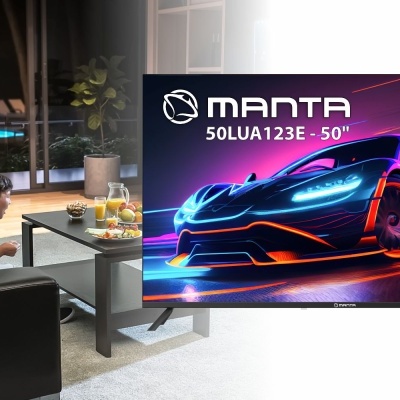 SMART TV LED FRAMELESS 50" UHD 4K HDMI DVB-T2/T/C MANTA