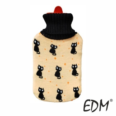 Botija De Água Quente C Gatos Pretos 2L EDM