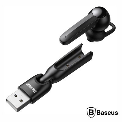 Auricular Bluetooth V5.0 C Microfone Preto BASEUS