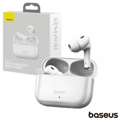 Auriculares Eearbuds Bluetooth V5.0 TWS Branco BASEUS