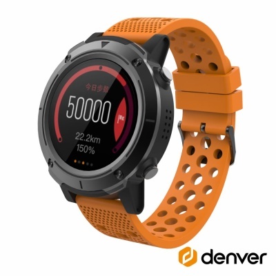 SmartWatch Multifunções GPS P Android iOS Laranja DENVER