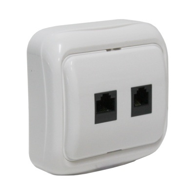 TOMADA TELEFONEADSL DE PAREDE SERIE "ONSEN"